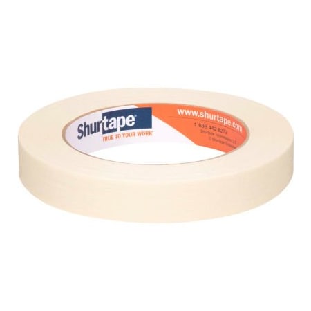Shurtape Shurtape General Purpose, Medium-High Adhesion Masking Tape, Natural, 18mm x 55m - Case of 48 206932